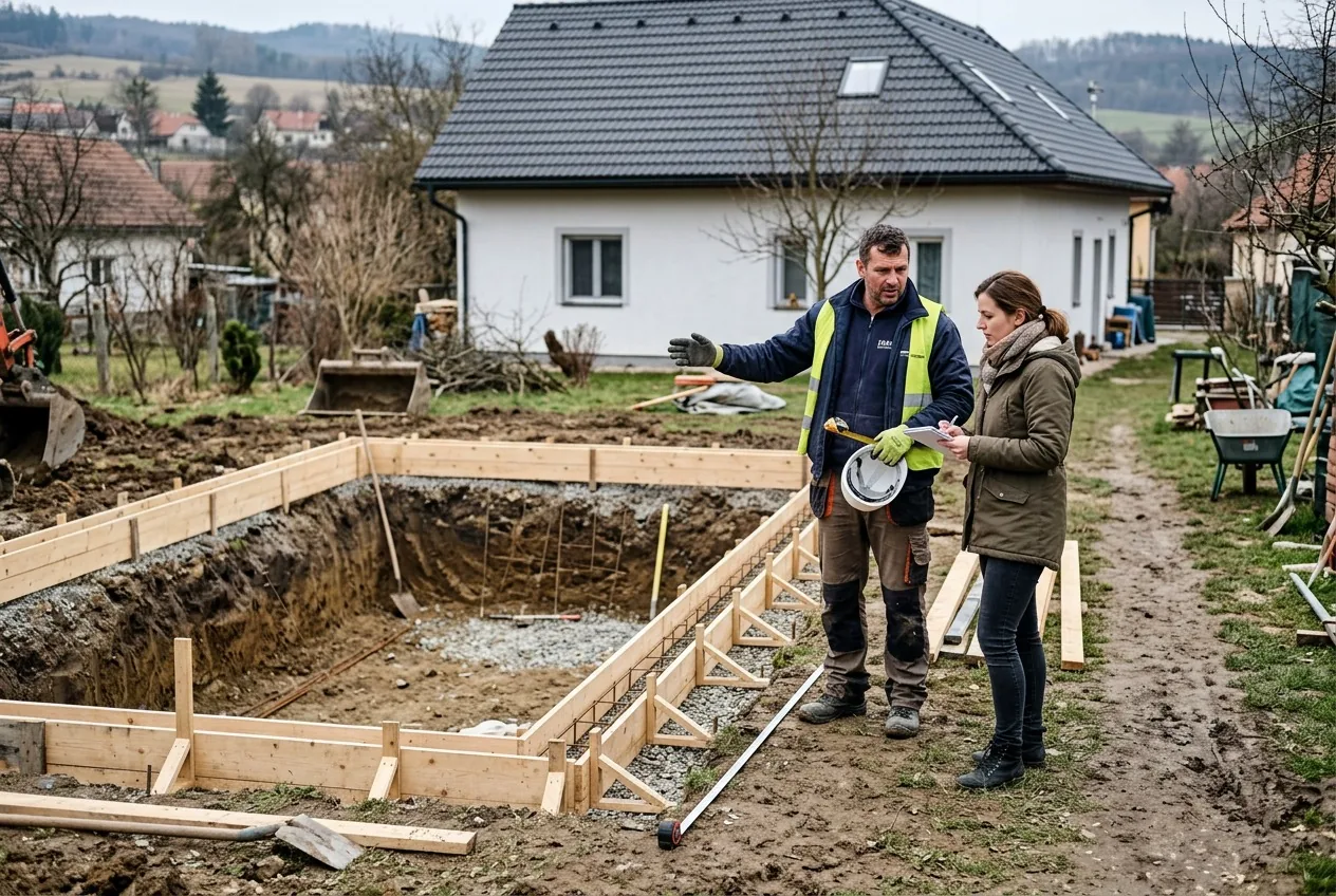 Stavebná pripravenosť bazéna na stavenisku